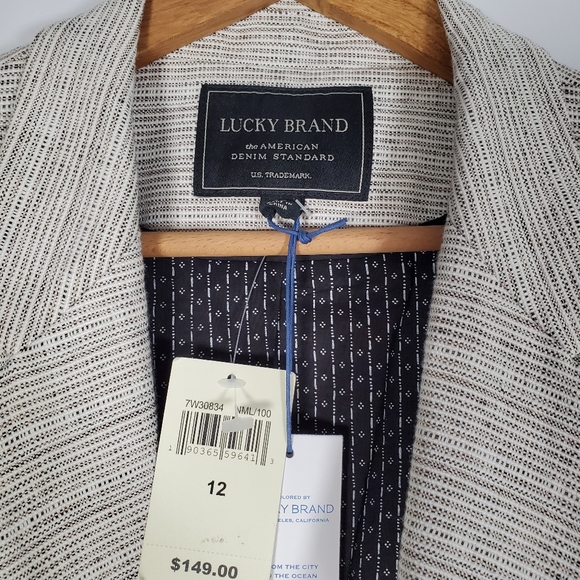Lucky Brand School Boy Jacket Blazer Gray Size 12 - Picture 5 of 11